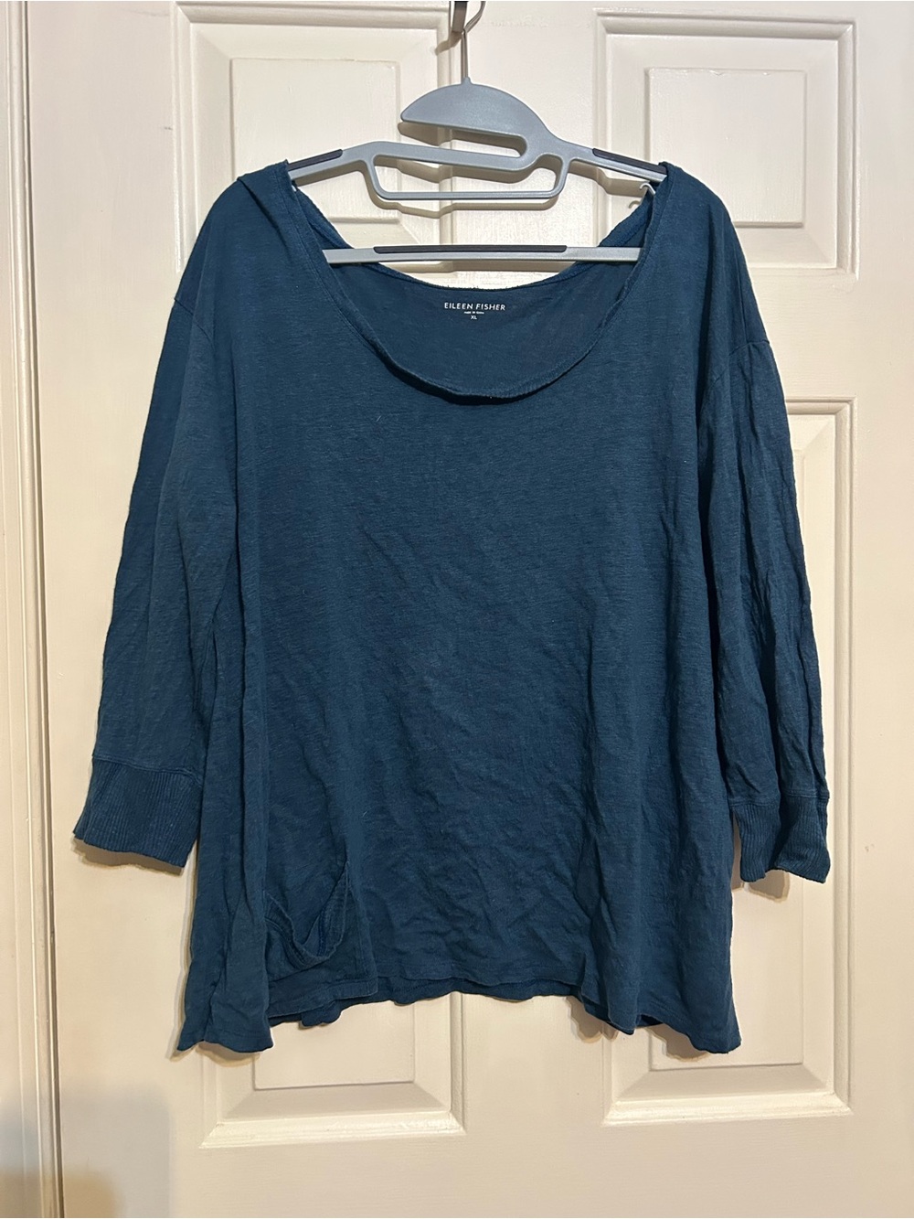 Eileen Fisher blue linen shirt women’s xl